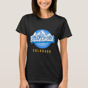 Buttermilch Snowboarding Co Ski Colorado Mountain T-Shirt