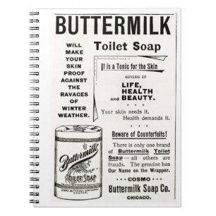 Buttermilch-Toilettenseife Notizblock