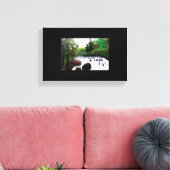 Buttermilchfälle in Schwarz Leinwanddruck (Insitu (Wohnzimmer))