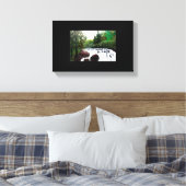 Buttermilchfälle in Schwarz Leinwanddruck (Insitu (Schlafzimmer))