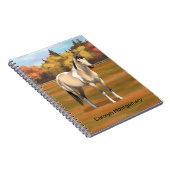 Buttermilk Buckskin Pinto Notizblock (Rechte Seite)