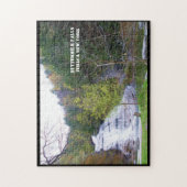 BUTTERMILK FALLS ITHACA NEW YORK JIGSAW PUZZLE (Vertikal)