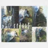 BUTTERMILK FALLS ITHACA NEW YORK throw Fleecedecke (Vorderseite (Horizontal))
