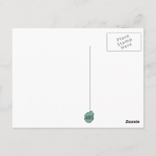 Buttermilk Falls, Long Lake, NY Postkarte (Rückseite)