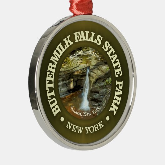Buttermilk Falls SP Ornament Aus Metall (Rechts)