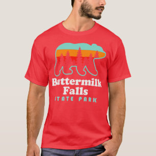Buttermilk Falls Staat Park Ithaca New York Bear T-Shirt
