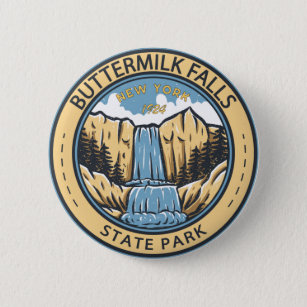 Buttermilk Falls Staat Park New York Abzeichen Button