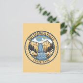 Buttermilk Falls Staat Park New York Abzeichen Postkarte (Stehend Vorderseite)