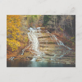 Buttermilk Falls Wasserfälle Herbstlaub Postkarte