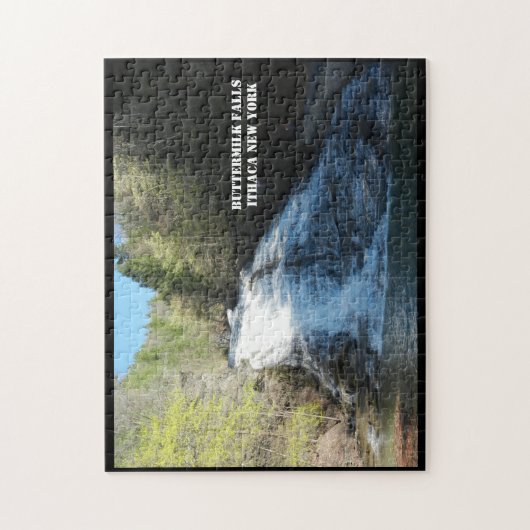 BUTTERMILK FALLT ITHACA NEW YORK PUZZLE (Vertikal)