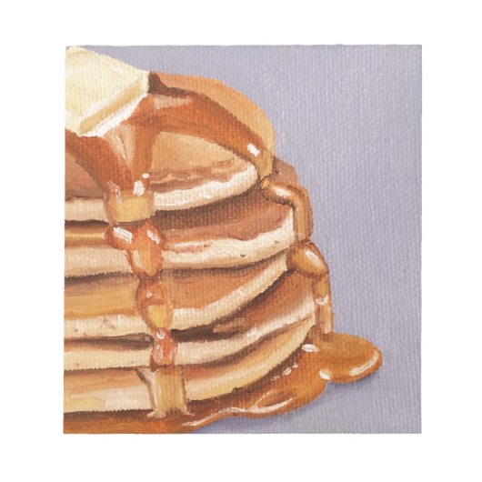 Buttermilk Pancakes Shortstack Frühstückspainting Notizblock (Vorderseite)
