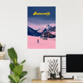 Buttermilk Skigebiet Reiseplakat Poster (Heimbüro)