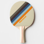 Butternut Fade Strichen mit Name Ping Pong Paddle Tischtennis Schläger (Vorderseite)