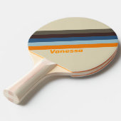 Butternut Fade Strichen mit Name Ping Pong Paddle Tischtennis Schläger (Vorderseite)