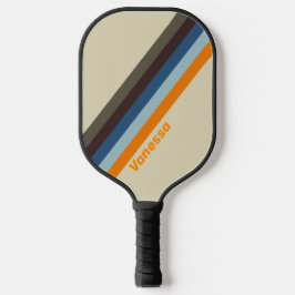 Butternut Fade Stripes mit Name Pickleball Schläger