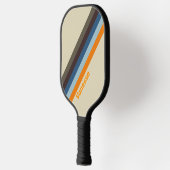 Butternut Fade Stripes mit Name Pickleball Schläger (Links)