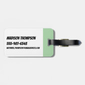 Butterschale:Girl-Power Gepäckanhänger (Rückseite horizontal)