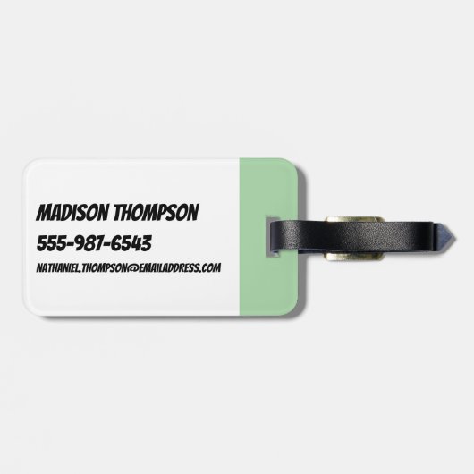 Butterschale:Girl-Power Gepäckanhänger (Rückseite horizontal)