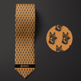 Butterscotch Brown German Shepherd Krawatte