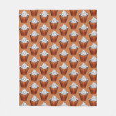 Butterscotch Pudding gepeitschte Creme Süd Food Fleecedecke (Vorderseite)