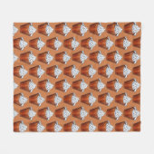 Butterscotch Pudding gepeitschte Creme Süd Food Fleecedecke (Vorderseite (Horizontal))