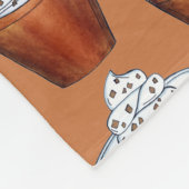 Butterscotch Pudding gepeitschte Creme Süd Food Fleecedecke (Ecke)