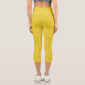 Butterscotch Retro Donuts Capri Leggings (Rückseite)