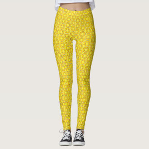 Butterscotch Retro Donuts Leggings