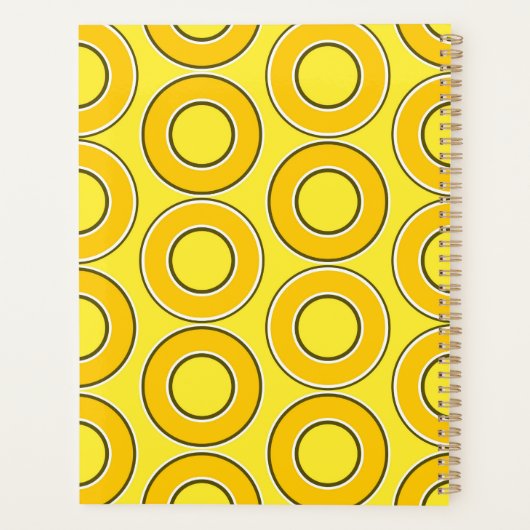 Butterscotch Retro Donuts Planer (Rückseite)