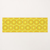 Butterscotch Retro Donuts Yogamatte (Rückseite (Horizontal))