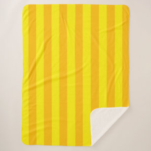Butterscotch Stripe Sherpa Blanket Sherpadecke