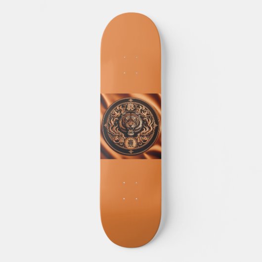 Butterscotch Tiger Skateboard (Vorderseite)