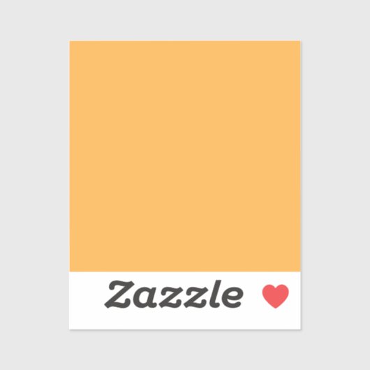 Butterscotch (Vollfarbe) Aufkleber (Blatt)