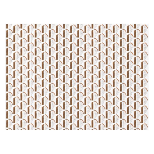 Butterscottisch Creme Pie Slice Dessert Backkost Tischdecke (Vorderseite (Horizontal))