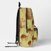 Butterscotyellow Niedlich Tortoise Turtle Pattern Bedruckter Rucksack (Links)