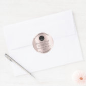 Butterseife Kosmetika Handgemachte Rose Logo Runder Aufkleber (Umschlag)
