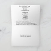 Buttertart-Rezept Karte (Innenseite)