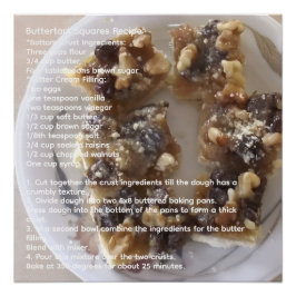 Buttertart Squares Rezept Poster