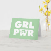 Buttertasse: Girl-Power Karte (Gelbe Blume)