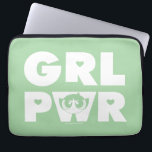 Buttertasse: Girl-Power Laptopschutzhülle<br><div class="desc">Die Powerpuff-Girls | Abkürzung "GRL PWR" mit Buttercup!</div>