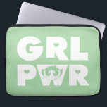 Buttertasse: Girl-Power Laptopschutzhülle<br><div class="desc">Die Powerpuff-Girls | Abkürzung "GRL PWR" mit Buttercup!</div>
