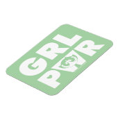 Buttertasse: Girl-Power Magnet (Linke Seite)