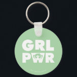 Buttertasse: Girl-Power Schlüsselanhänger<br><div class="desc">Die Powerpuff-Girls | Abkürzung "GRL PWR" mit Buttercup!</div>