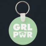 Buttertasse: Girl-Power Schlüsselanhänger<br><div class="desc">Die Powerpuff-Girls | Abkürzung "GRL PWR" mit Buttercup!</div>