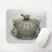 Butterteller mit einer mattierten Glasbasis Mousepad (Mit Mouse)