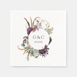 Butterum & Plum Personalisiert Wedding Napkin 1 Serviette