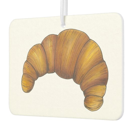 Buttery Croissant Crescent Französisch Frühstück K Autolufterfrischer (Links)