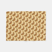 Buttery Croissant Crescent Französisch Frühstück K Fleecedecke (Vorderseite (Horizontal))