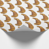 Buttery Croissant Crescent Französisch Frühstück K Geschenkpapier (Ecke)