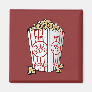 Buttery Popcorn Movie Fan Magnet